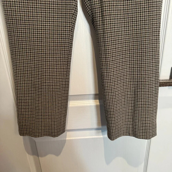 Aritzia Sunday Best Freshman Check Pant Size 4  Gray High Rise Straight Academia - Picture 4 of 14
